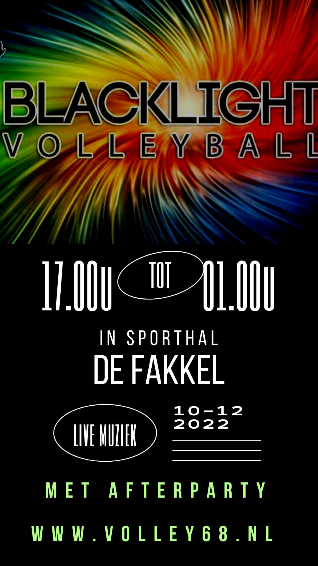 backlight volleybal poster